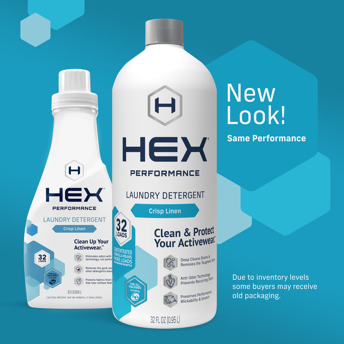 HEX Laundry Detergent (32 Loads) Crisp Linen HEX Performance®