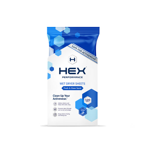 HEX Wet Dryer Sheets (120 Ct) Fresh and Clean