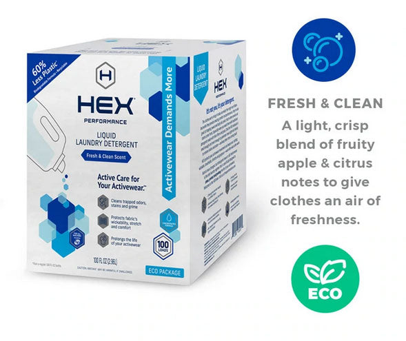 
                  
                    HEX Laundry Detergent Eco Package (100 Loads) Fresh and Clean
                  
                