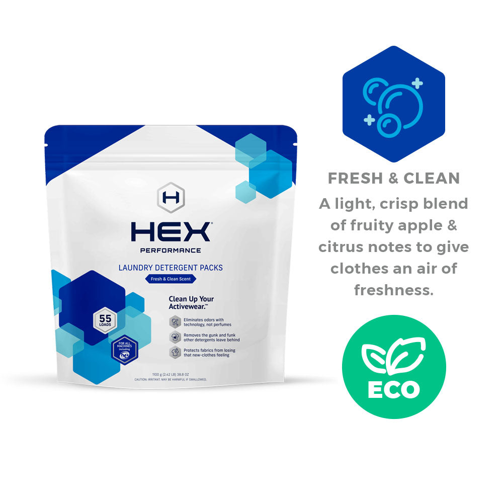 
                  
                    HEX Laundry Detergent Packs (55 Loads) Fresh and Clean
                  
                