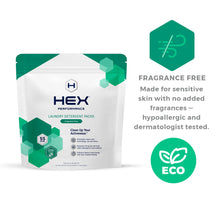 Load image into Gallery viewer, HEX Laundry Detergent Packs (55 Loads) Fragrance Free
