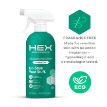 Load image into Gallery viewer, HEX Deodorizing Spray (12 oz) Fragrance Free
