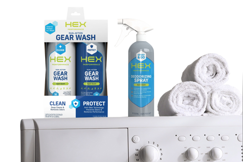 HEX Performance Dual-Action Gear Wash Kit (16 Loads) Sport Scent – HEX  Performance®