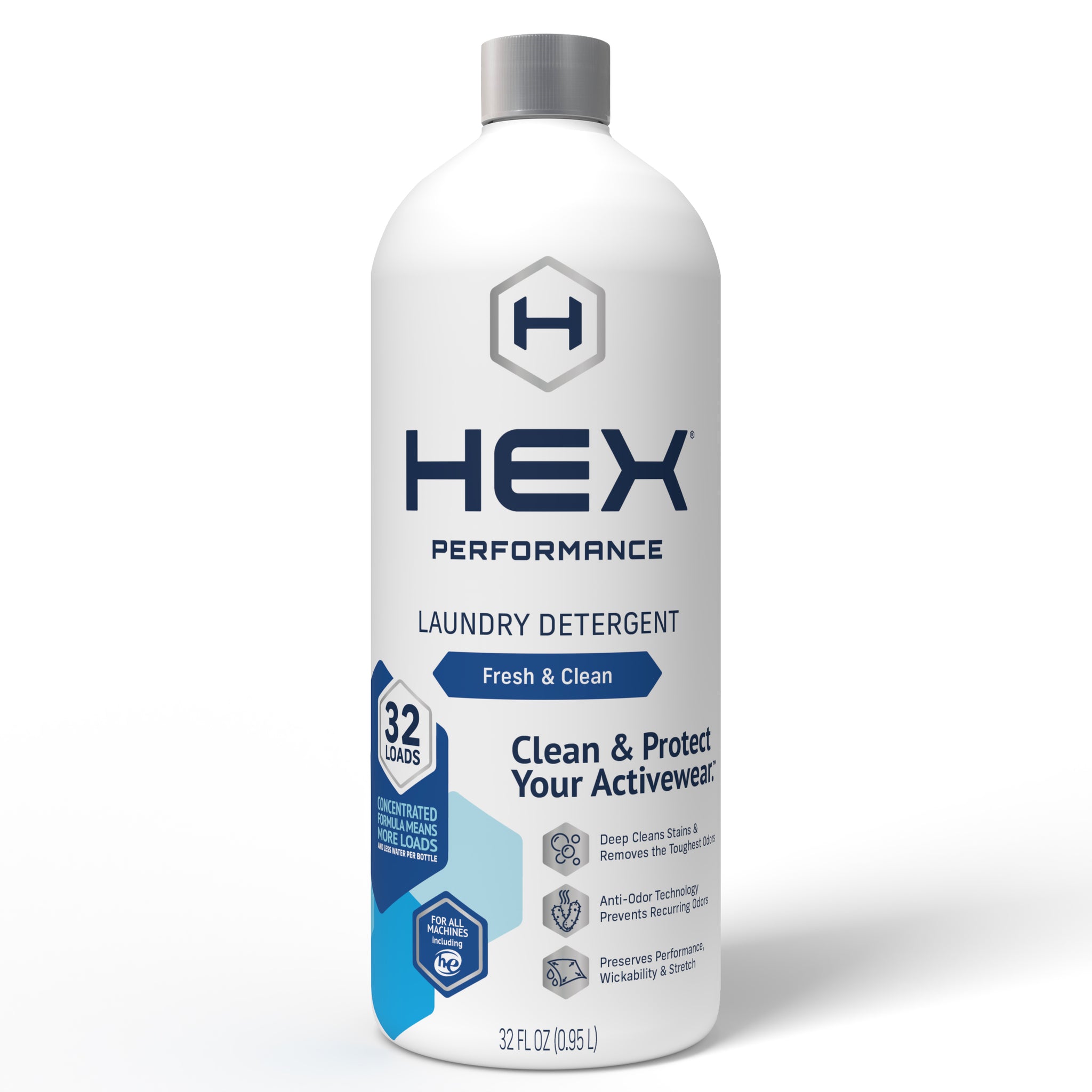 HEX Laundry Detergent (32 Loads) Fresh and Clean – HEX Performance®