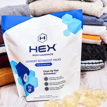 Load image into Gallery viewer, HEX Laundry Detergent Packs (55 Loads) Fresh and Clean
